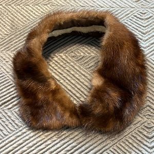 Vintage Mink collar sable 15 1/2”